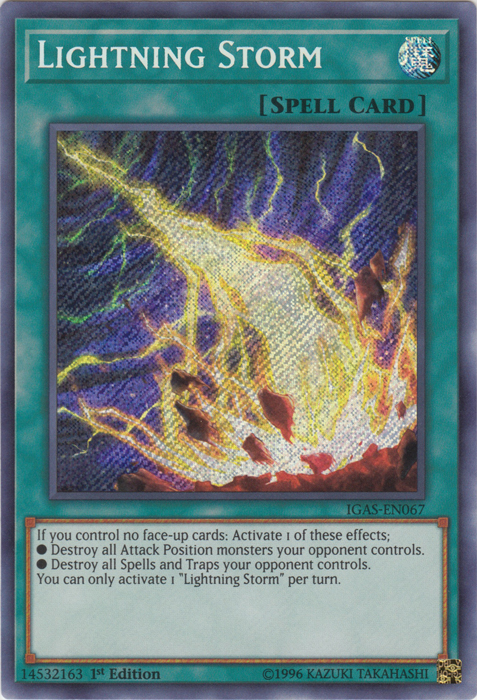 Lightning Storm [IGAS-EN067] Secret Rare | Good Games Adelaide SA