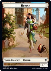 Human // Food (17) Double-sided Token [Throne of Eldraine Tokens] | Good Games Adelaide SA
