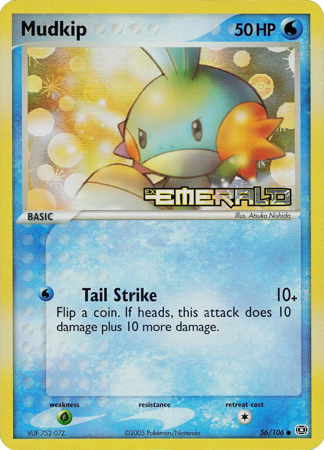Mudkip (56/106) (Stamped) [EX: Emerald] | Good Games Adelaide SA