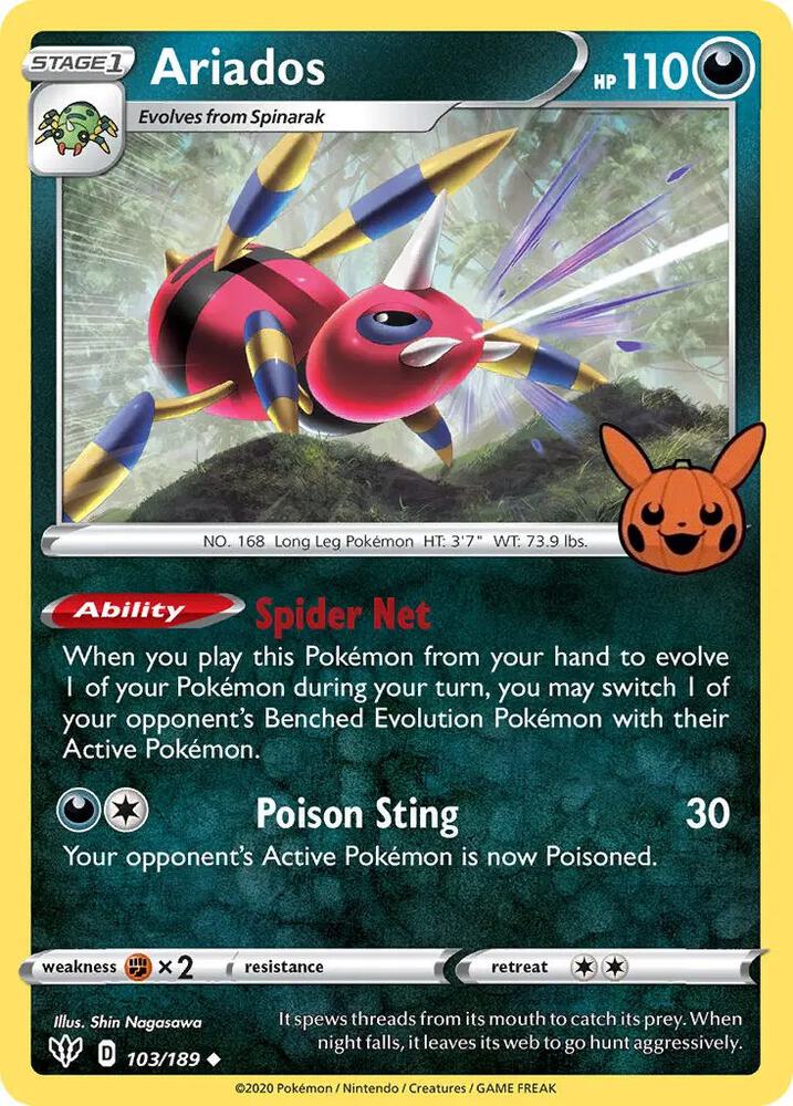 Ariados 103/189 (Trick or Trade BOOster Bundle)  | Good Games Adelaide SA