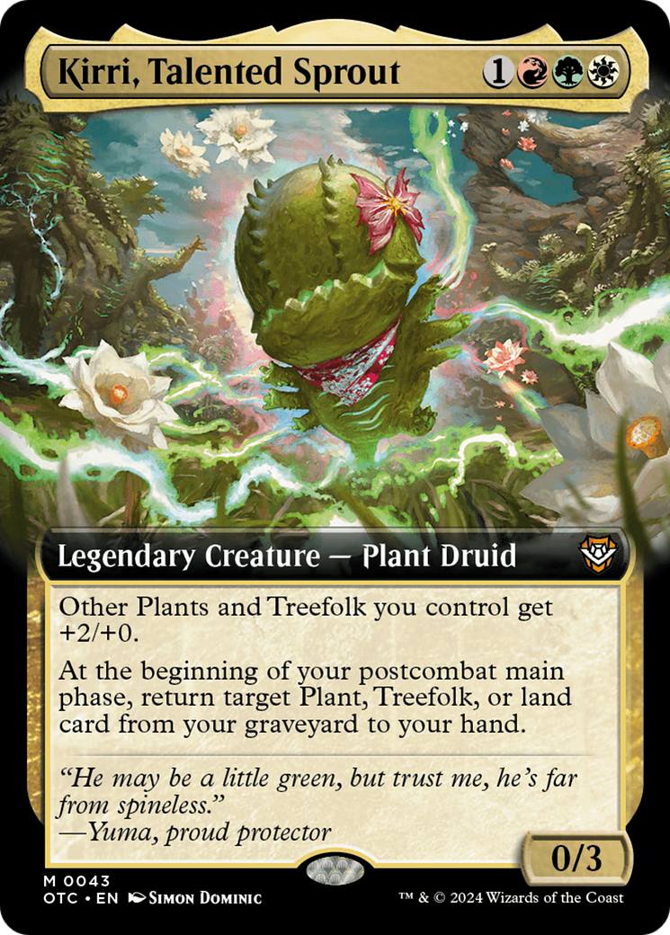 Kirri, Talented Sprout (Extended Art) [Outlaws of Thunder Junction Commander] | Good Games Adelaide SA