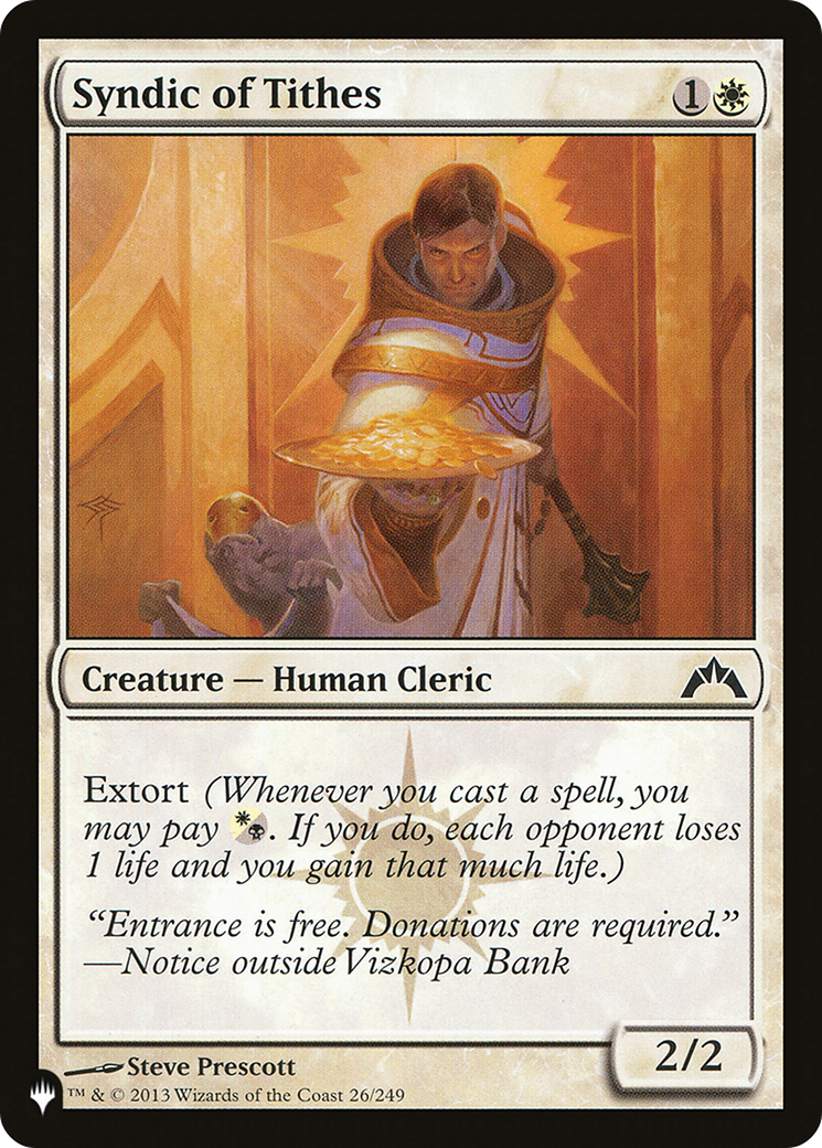 Syndic of Tithes [The List Reprints] | Good Games Adelaide SA