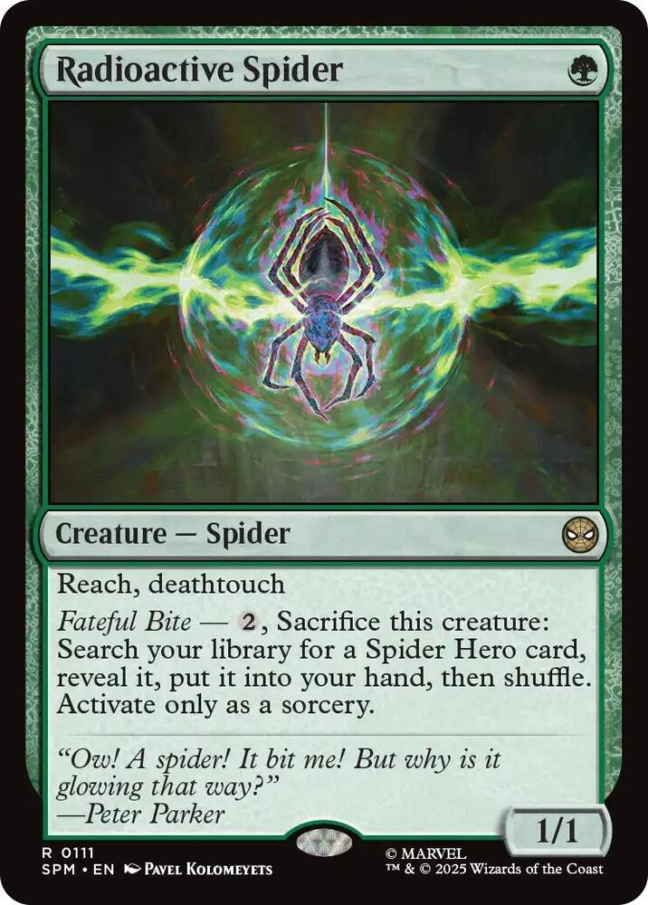 Radioactive Spider 111 (Marvel's Spider-Man)  - Foil | Good Games Adelaide SA