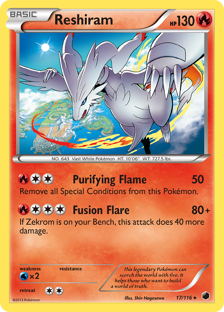 Reshiram (17/116) [Black & White: Plasma Freeze] | Good Games Adelaide SA