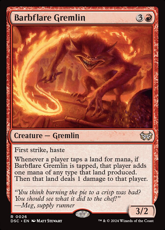 Barbflare Gremlin 26 (Commander: Duskmourn: House of Horror)  | Good Games Adelaide SA