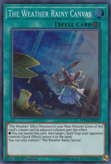 The Weather Rainy Canvas [SPWA-EN037] Super Rare | Good Games Adelaide SA
