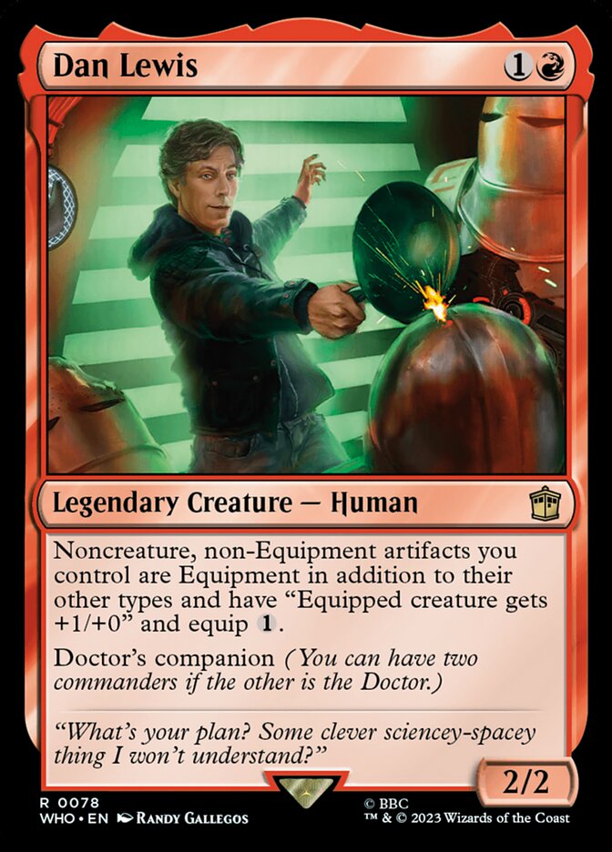 Dan Lewis 78 (Universes Beyond: Doctor Who)  - Foil | Good Games Adelaide SA