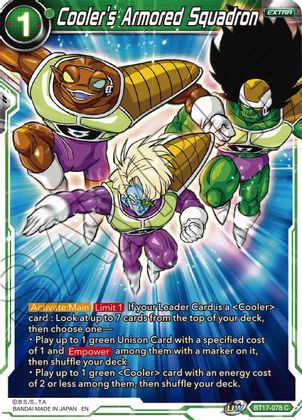 Cooler's Armored Squadron (BT17-078) [Ultimate Squad] | Good Games Adelaide SA