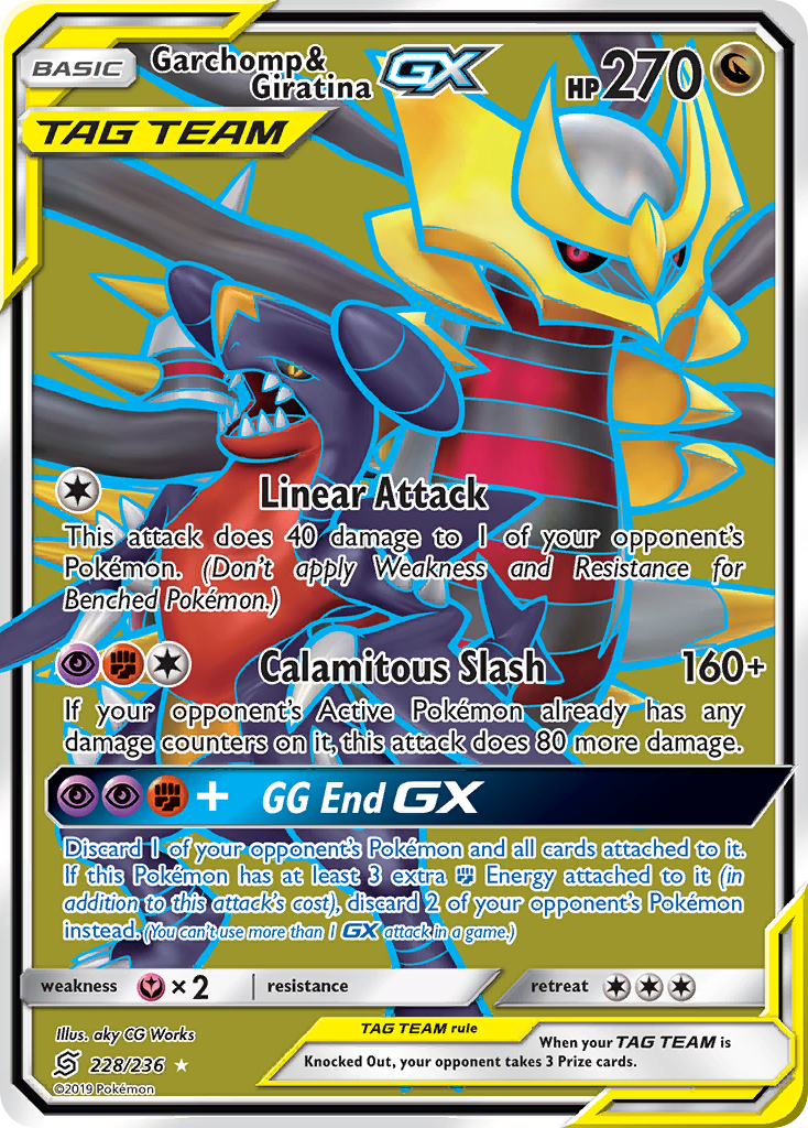 Garchomp & Giratina GX (228/236) [Sun & Moon: Unified Minds] | Good Games Adelaide SA
