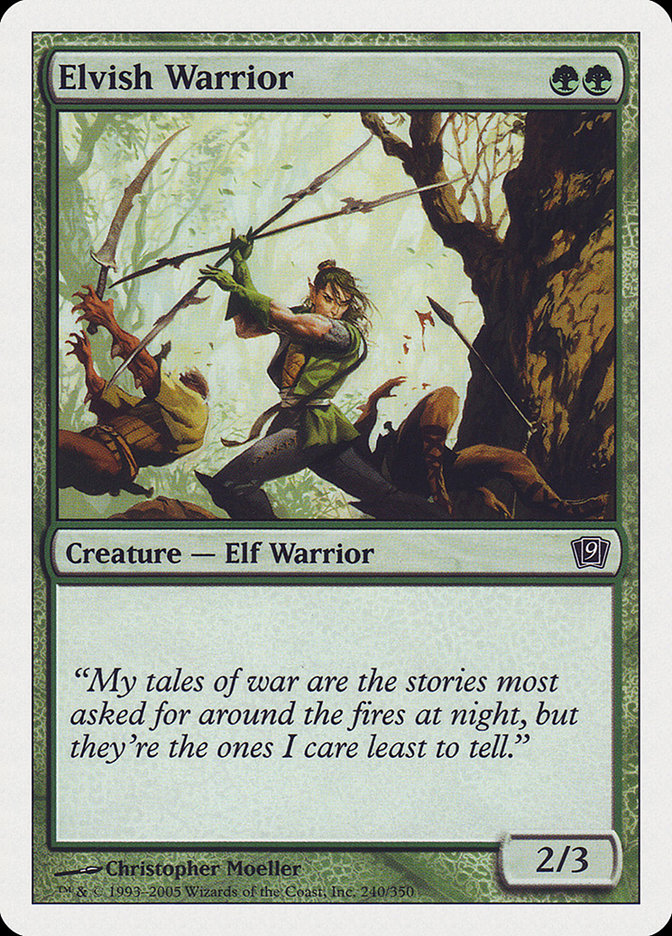 Elvish Warrior [Ninth Edition] | Good Games Adelaide SA