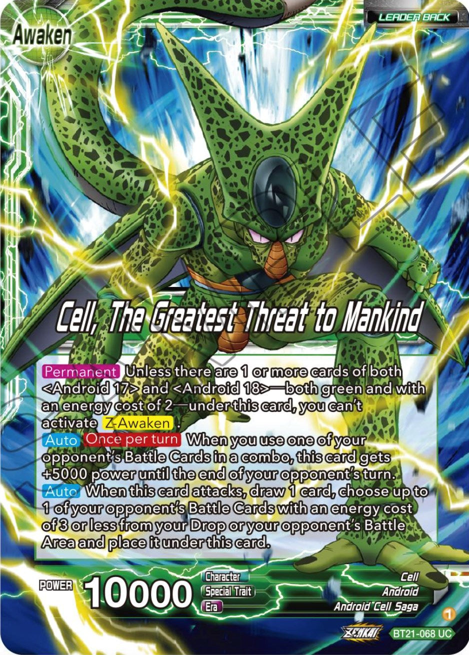 Cell // Cell, The Greatest Threat to Mankind (BT21-068) [ZENKAI Series: Set 04] | Good Games Adelaide SA