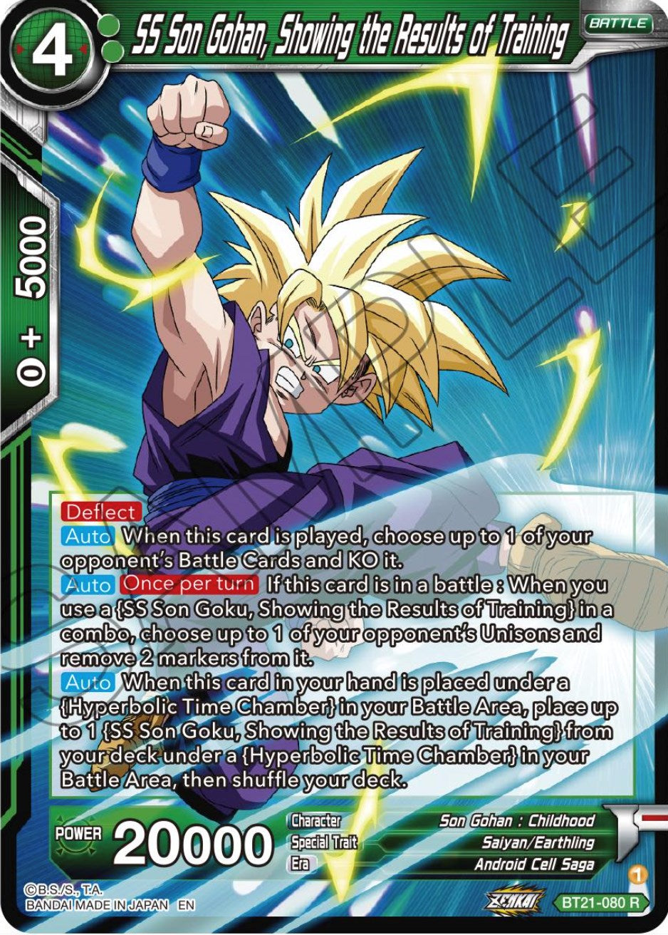 SS Son Gohan, Showing the Results of Training (BT21-080) [ZENKAI Series: Set 04] | Good Games Adelaide SA