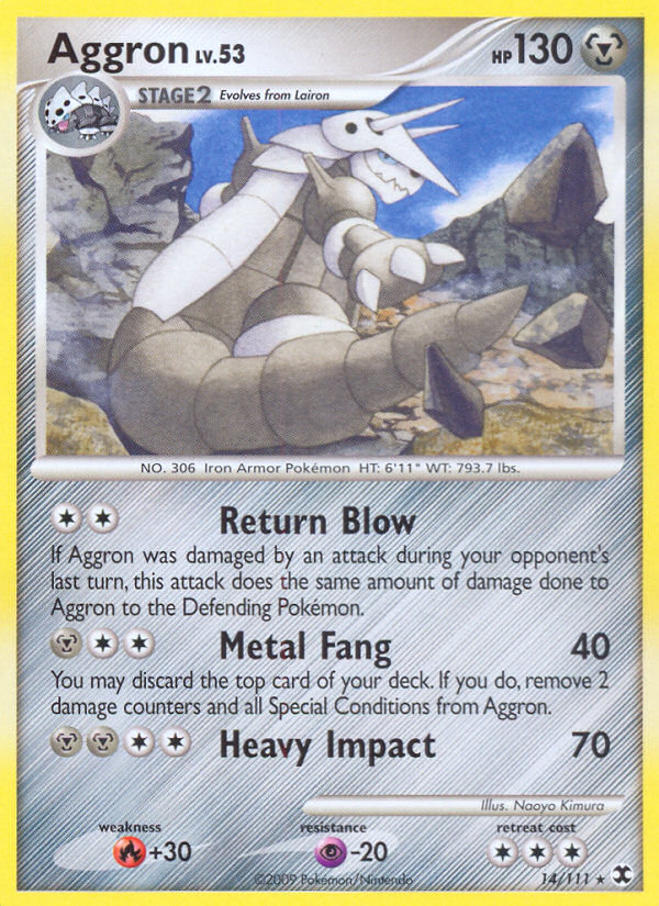 Aggron (14/111) [Platinum: Rising Rivals] | Good Games Adelaide SA