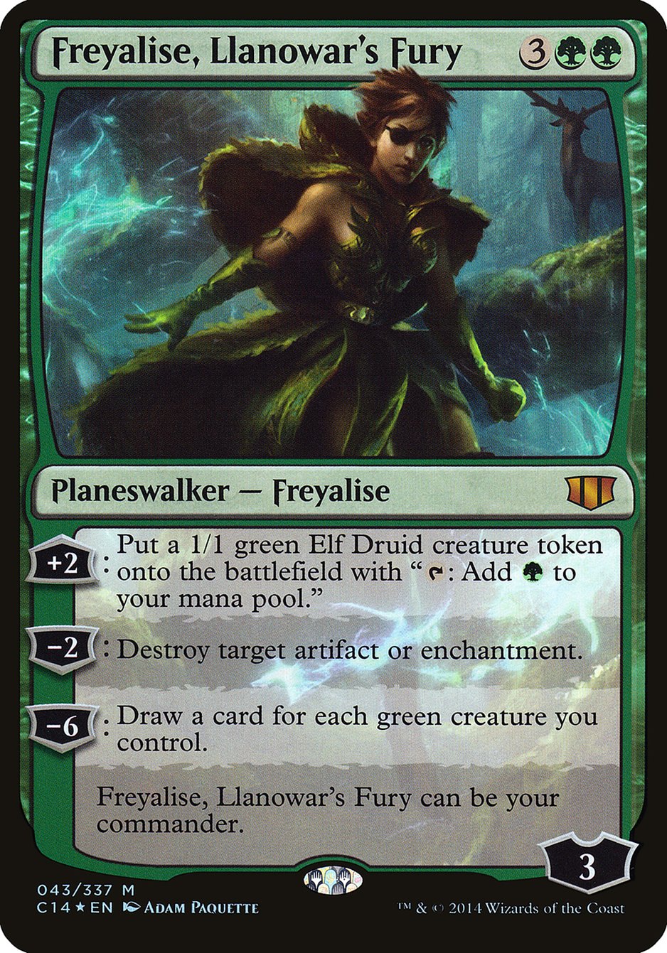 Freyalise, Llanowar's Fury (Commander 2014) [Commander 2014 Oversized] | Good Games Adelaide SA