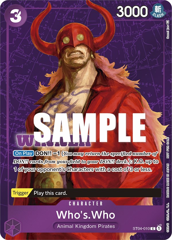 Who's.Who (Tournament Pack Vol. 3) [Winner] [One Piece Promotion Cards] | Good Games Adelaide SA