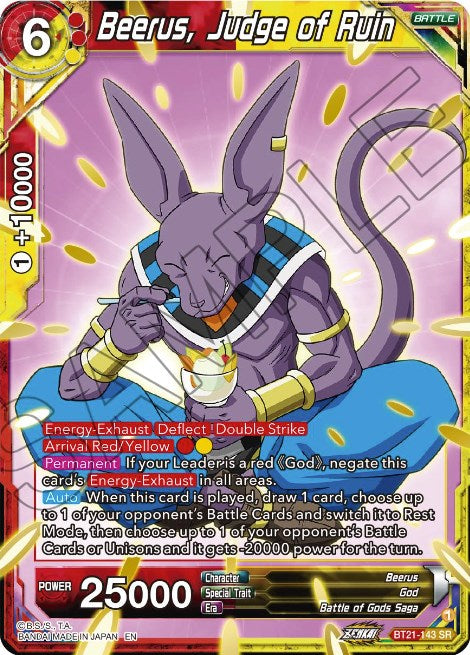 Beerus, Judge of Ruin (BT21-143) [Wild Resurgence] | Good Games Adelaide SA