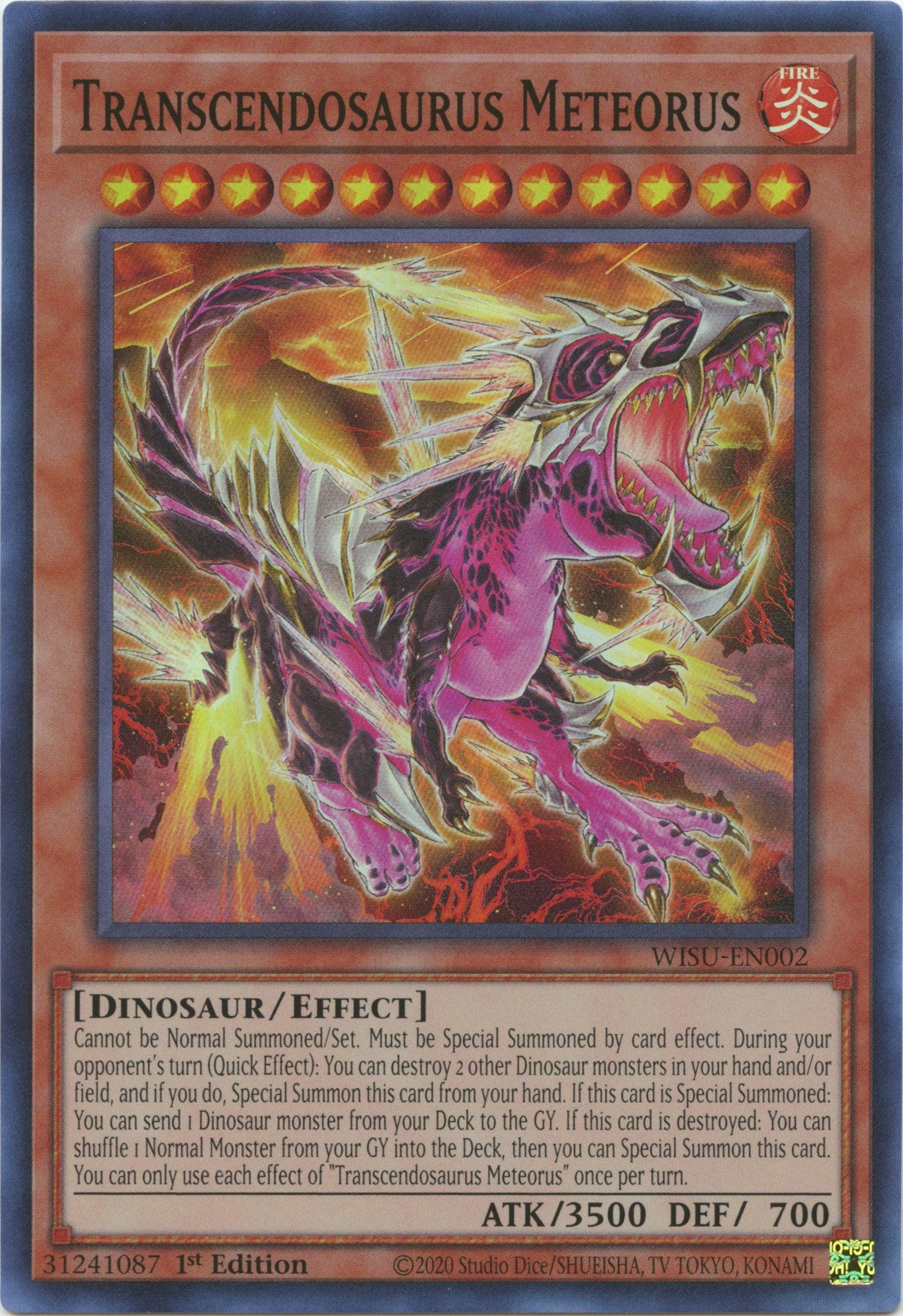 Transcendosaurus Meteorus [WISU-EN002] Super Rare | Good Games Adelaide SA