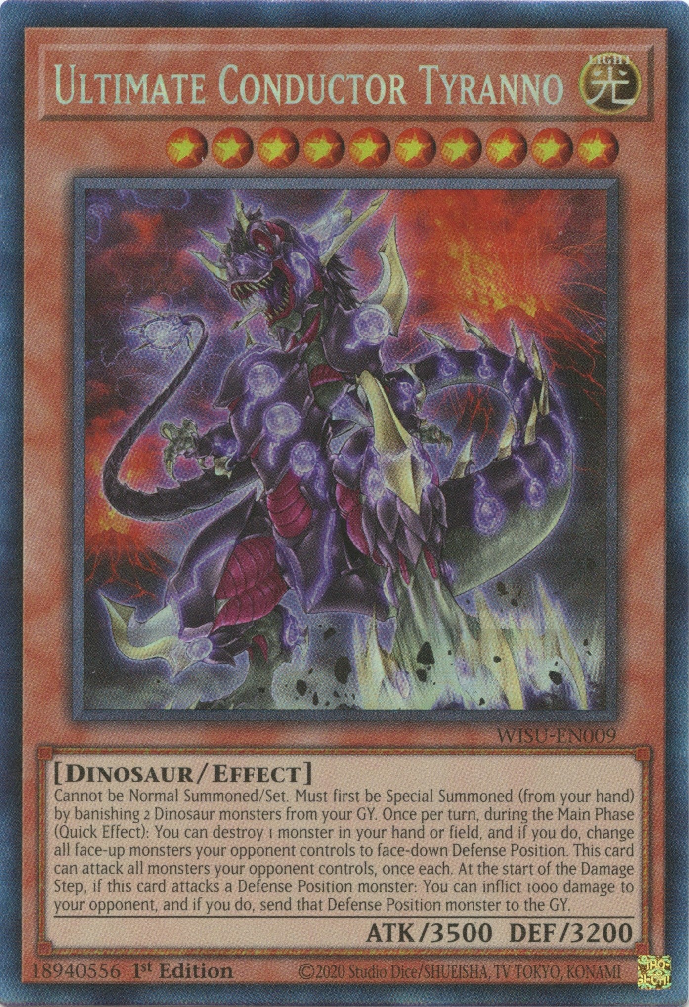 Ultimate Conductor Tyranno [WISU-EN009] Collector's Rare | Good Games Adelaide SA