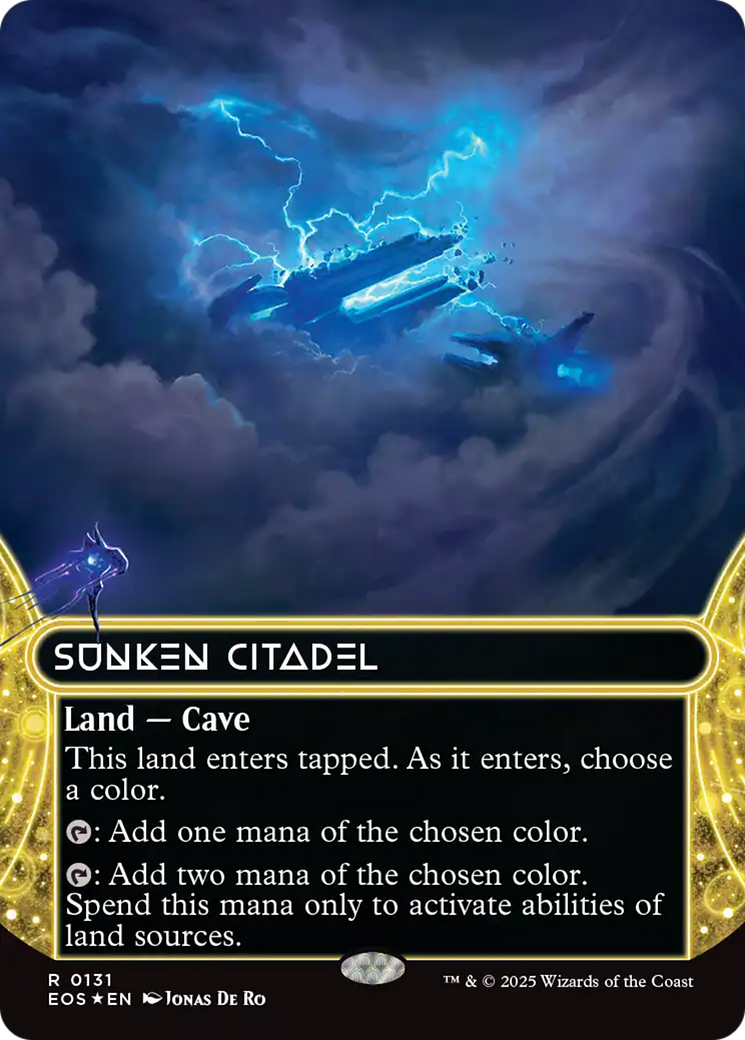 Sunken Citadel (0131) (Borderless) (Galaxy Foil) [Edge of Eternities: Stellar Sights] | Good Games Adelaide SA