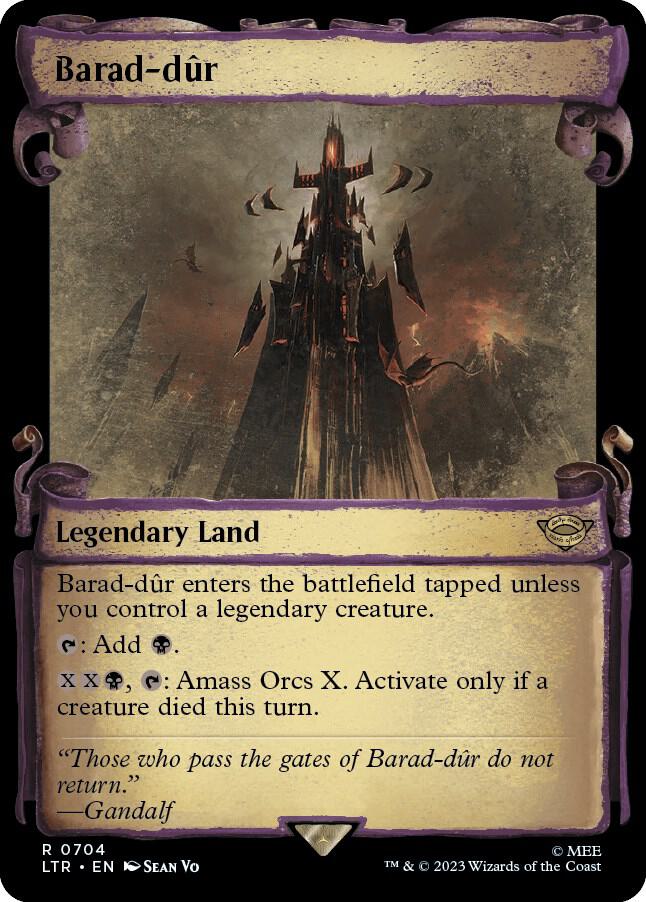 Barad-dûr 704 (Universes Beyond: The Lord of the Rings: Tales of Middle-earth)  - Showcase Scroll Foil | Good Games Adelaide SA