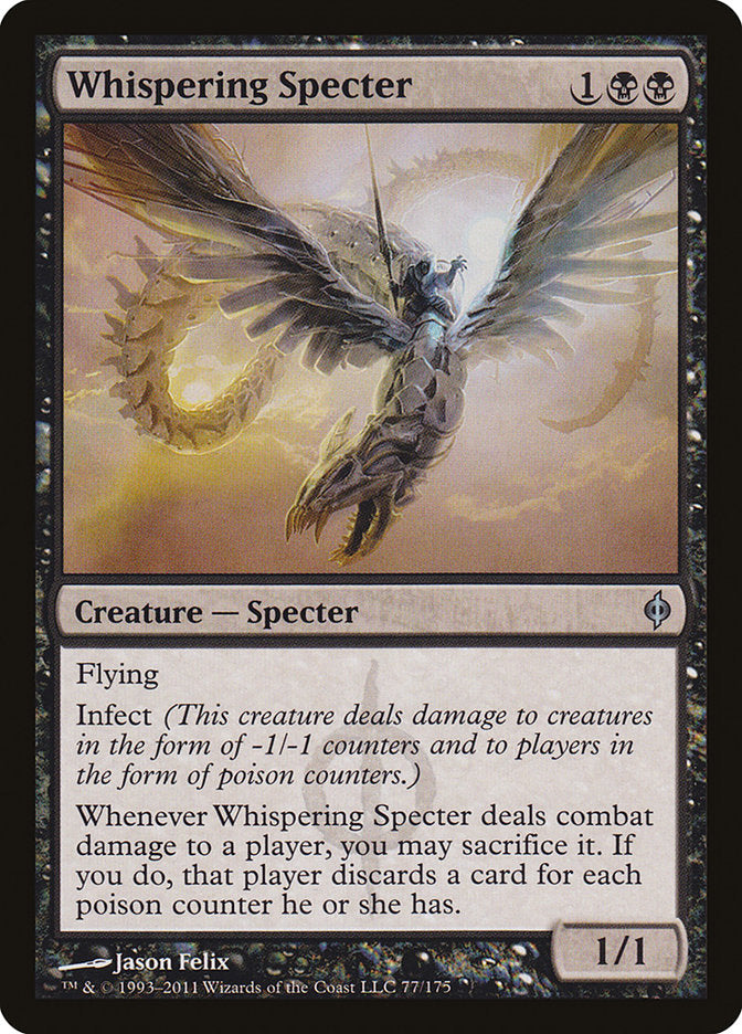 Whispering Specter 77 (New Phyrexia)  - Foil | Good Games Adelaide SA