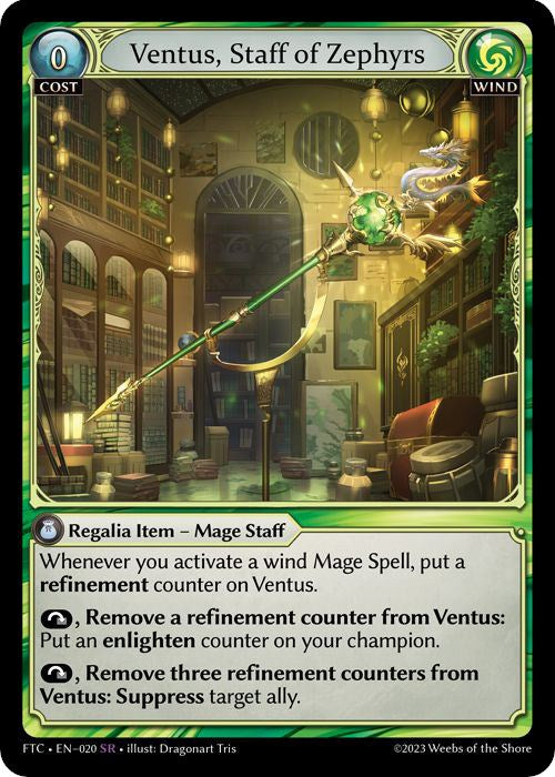 Ventus, Staff of Zephyrs (020) [Fractured Crown] | Good Games Adelaide SA