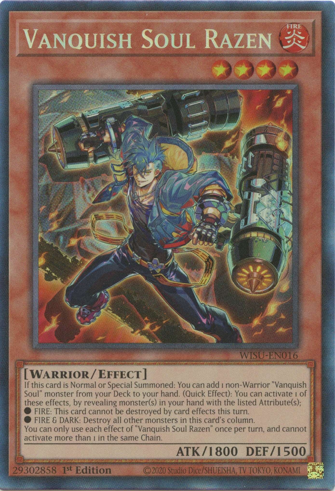 Vanquish Soul Razen [WISU-EN016] Collector's Rare | Good Games Adelaide SA