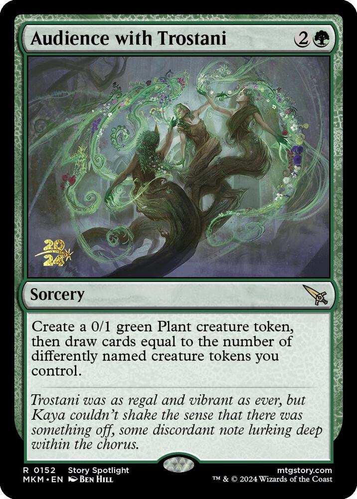 Audience with Trostani 152 (Prerelease Cards)  - Foil | Good Games Adelaide SA