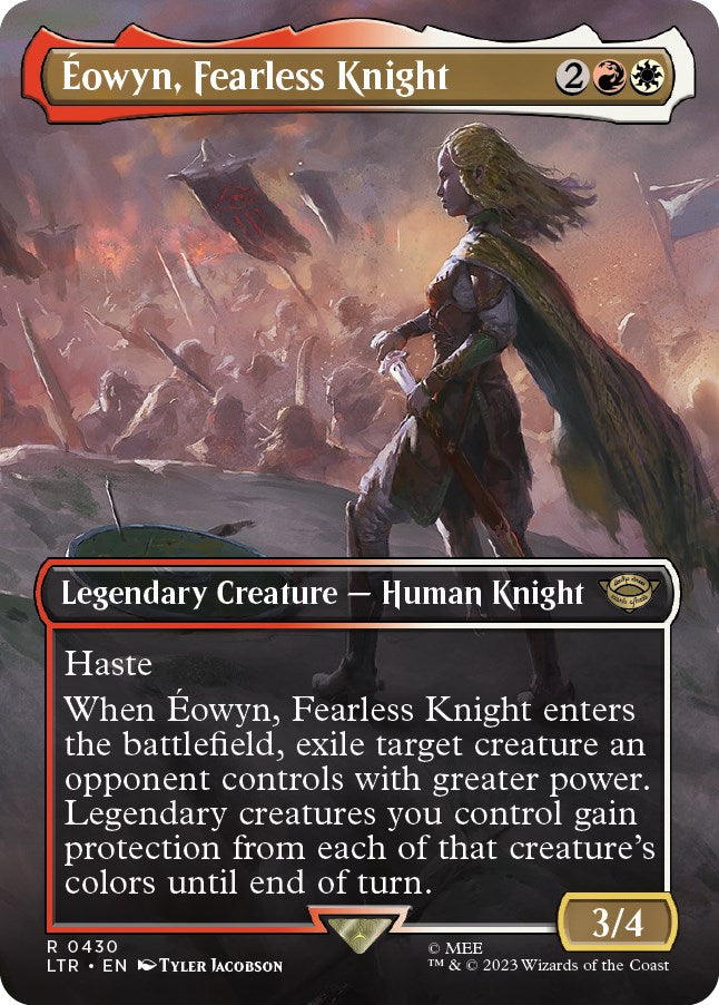Eowyn, Fearless Knight (Borderless Alternate Art) [The Lord of the Rings: Tales of Middle-Earth] | Good Games Adelaide SA