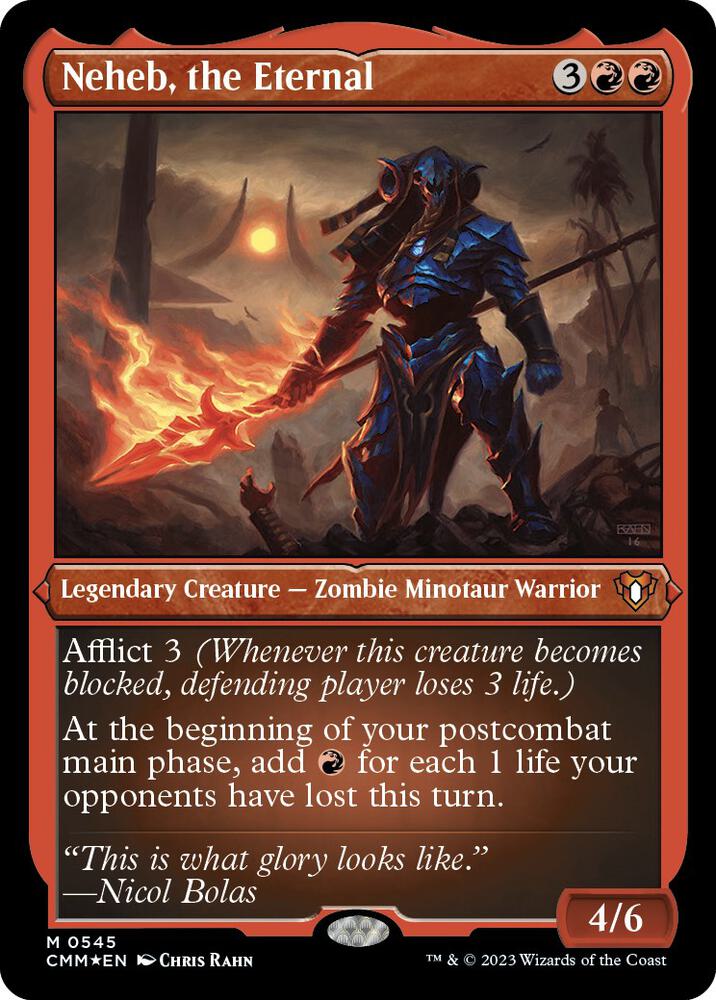 Neheb, the Eternal 545 (Commander Masters)  - Etched Foil | Good Games Adelaide SA