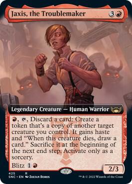 Jaxis the Troublemaker Extended Art 425 (Streets of New Capenna)  - Foil | Good Games Adelaide SA