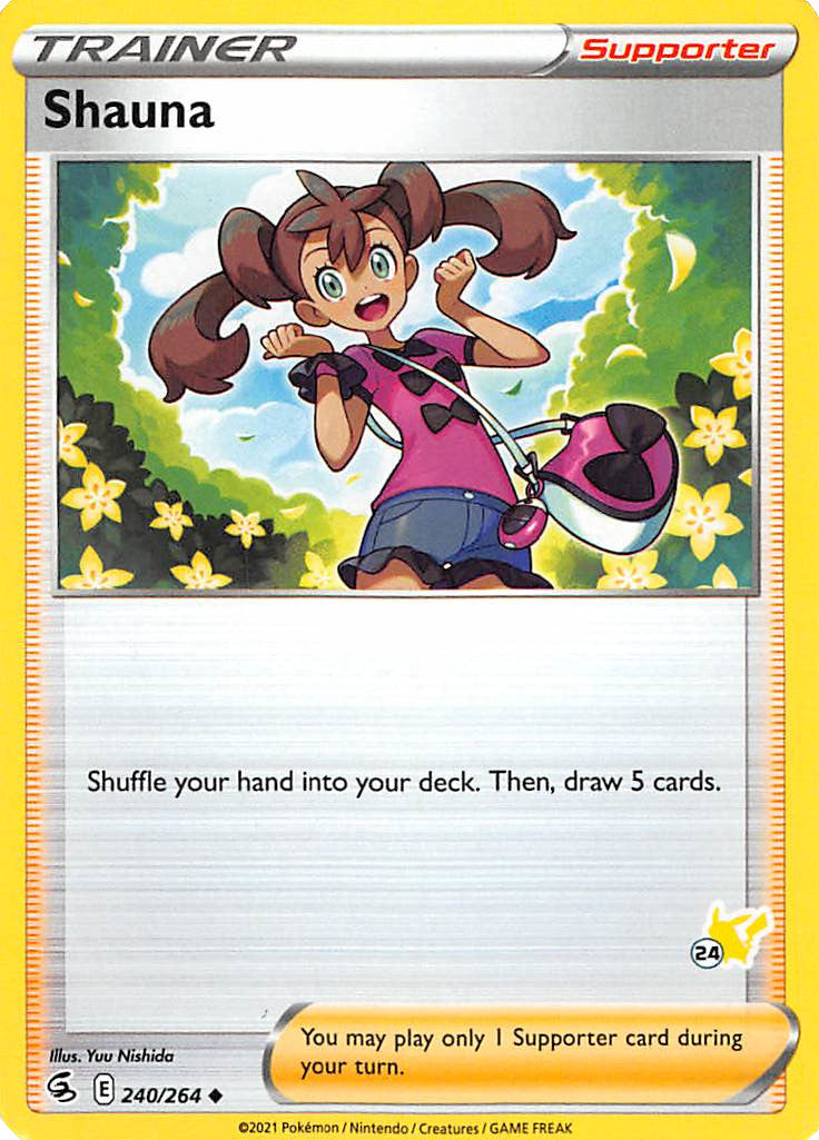 Shauna (240/264) (Pikachu Stamp #24) [Battle Academy 2022] | Good Games Adelaide SA