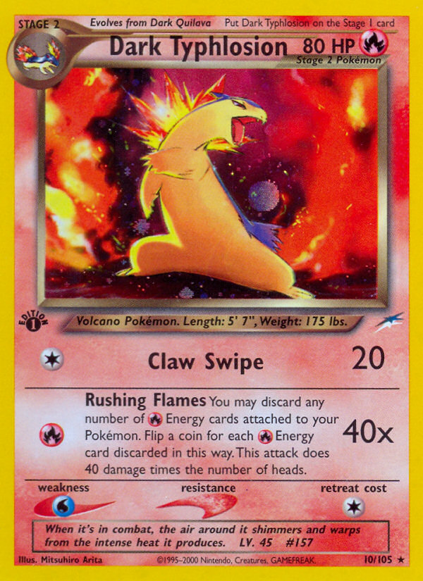 Dark Typhlosion (10/105) [Neo Destiny 1st Edition] | Good Games Adelaide SA