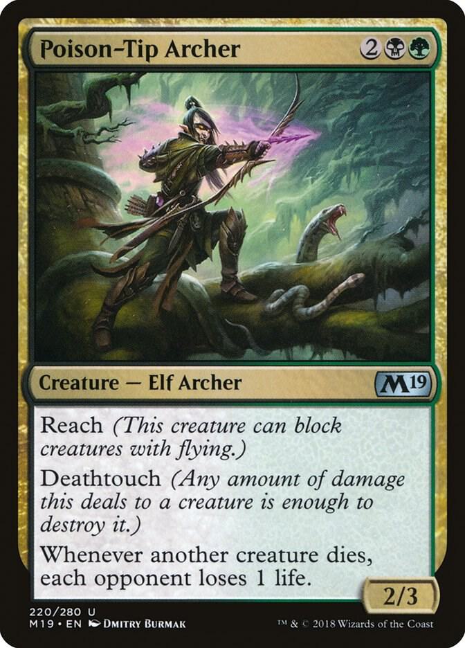 Poison-Tip Archer 220 (Core Set 2019)  - Foil | Good Games Adelaide SA