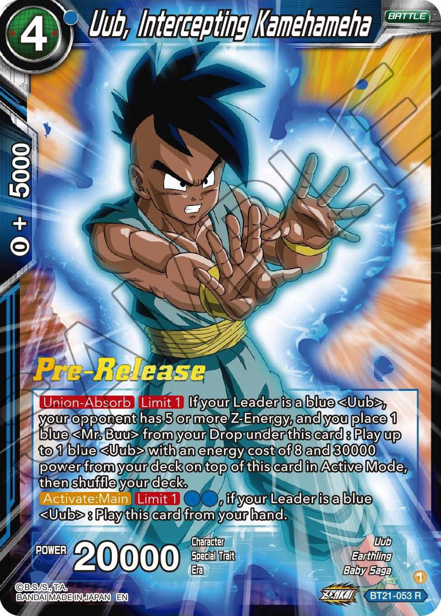 Uub, Intercepting Kamehameha (BT21-053) [Wild Resurgence Pre-Release Cards] | Good Games Adelaide SA
