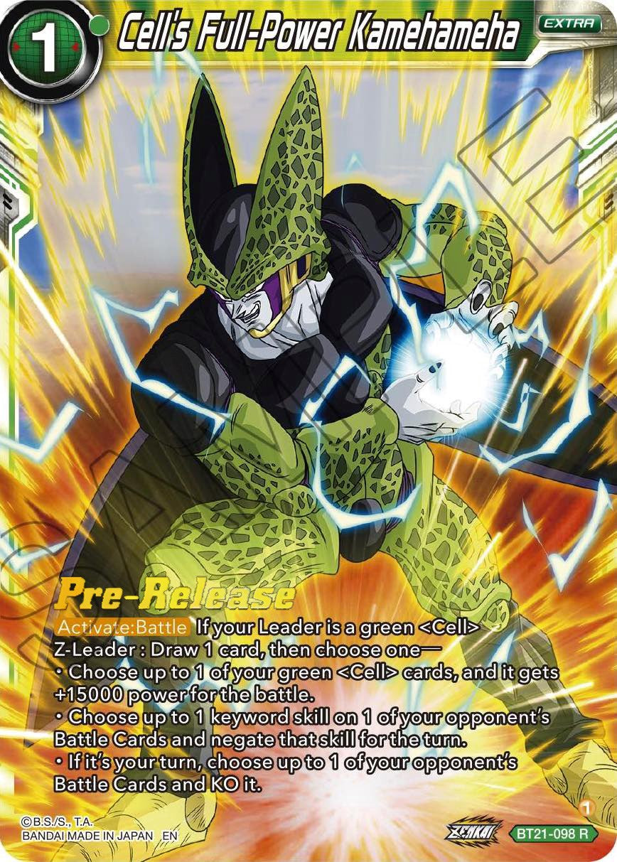 Cell's Full-Power Kamehameha (BT21-098) [Wild Resurgence Pre-Release Cards] | Good Games Adelaide SA