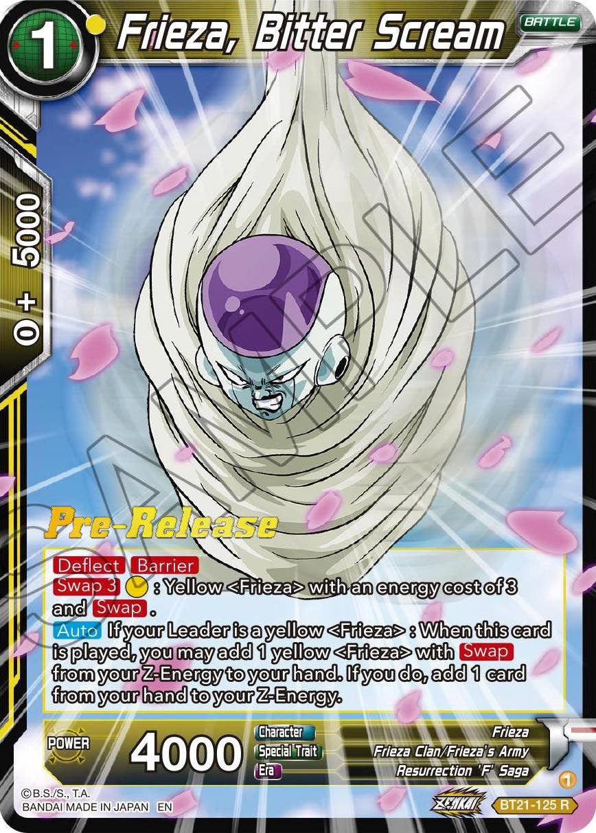 Frieza, Bitter Scream (BT21-125) [Wild Resurgence Pre-Release Cards] | Good Games Adelaide SA