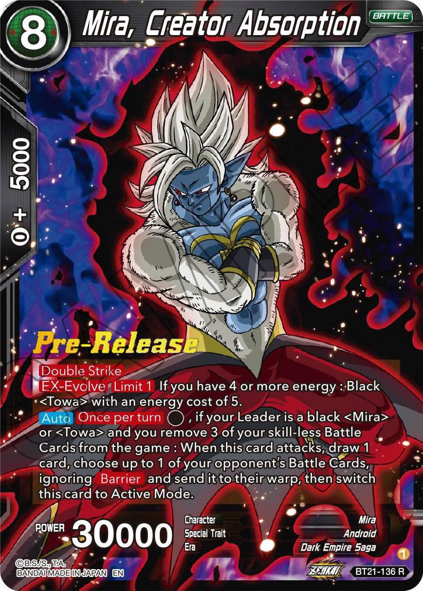 Mira, Creator Absorption (BT21-136) [Wild Resurgence Pre-Release Cards] | Good Games Adelaide SA