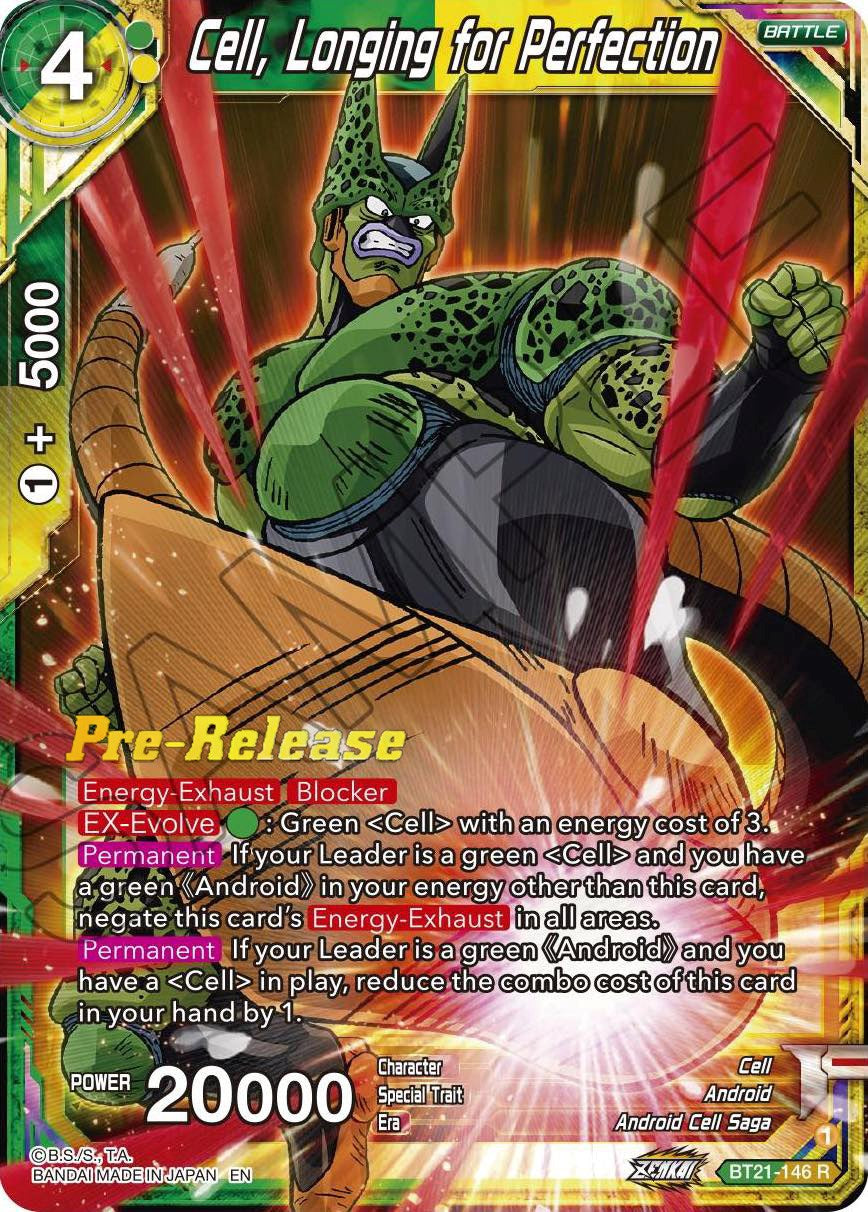 Cell, Longing for Perfection (BT21-146) [Wild Resurgence Pre-Release Cards] | Good Games Adelaide SA