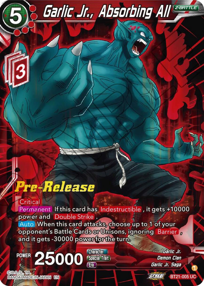 Garlic Jr., Absorbing All (BT21-005) [Wild Resurgence Pre-Release Cards] | Good Games Adelaide SA