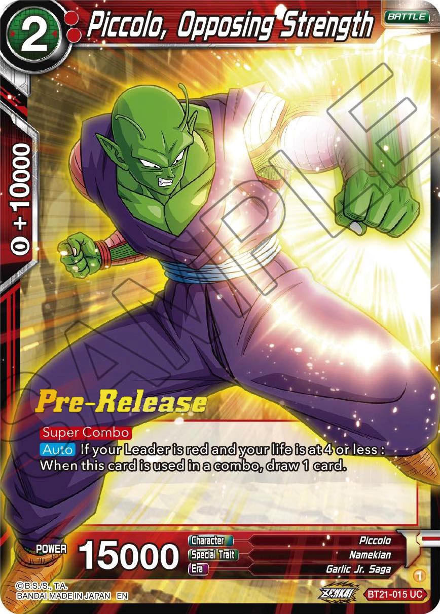 Piccolo, Opposing Strength (BT21-015) [Wild Resurgence Pre-Release Cards] | Good Games Adelaide SA