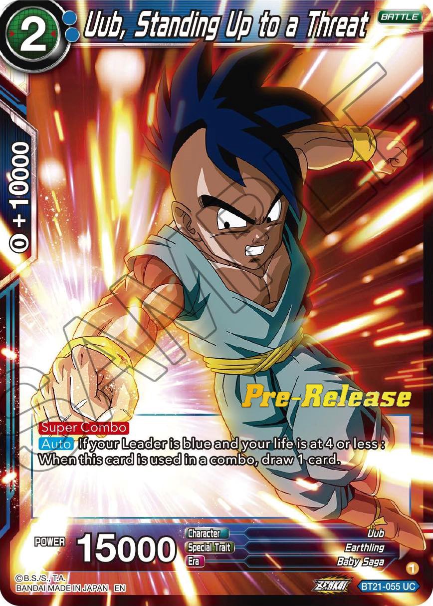 Uub, Standing Up to a Threat (BT21-055) [Wild Resurgence Pre-Release Cards] | Good Games Adelaide SA