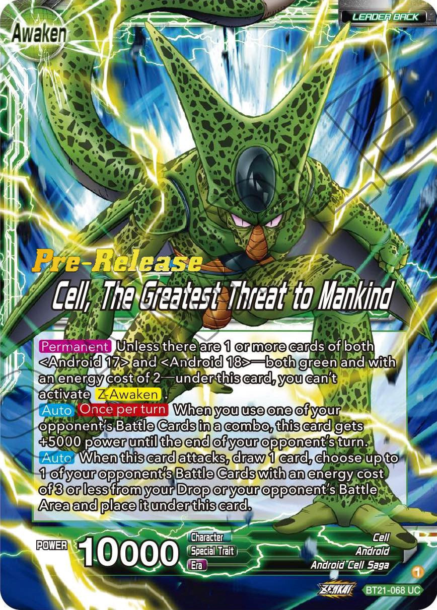 Cell // Cell, The Greatest Threat to Mankind (BT21-068) [Wild Resurgence Pre-Release Cards] | Good Games Adelaide SA
