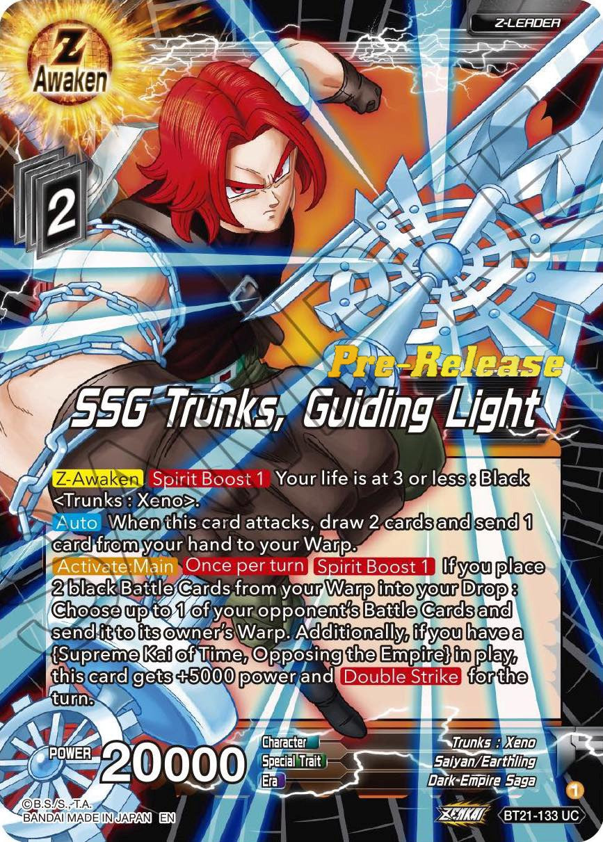 SSG Trunks, Guiding Light (BT21-133) [Wild Resurgence Pre-Release Cards] | Good Games Adelaide SA