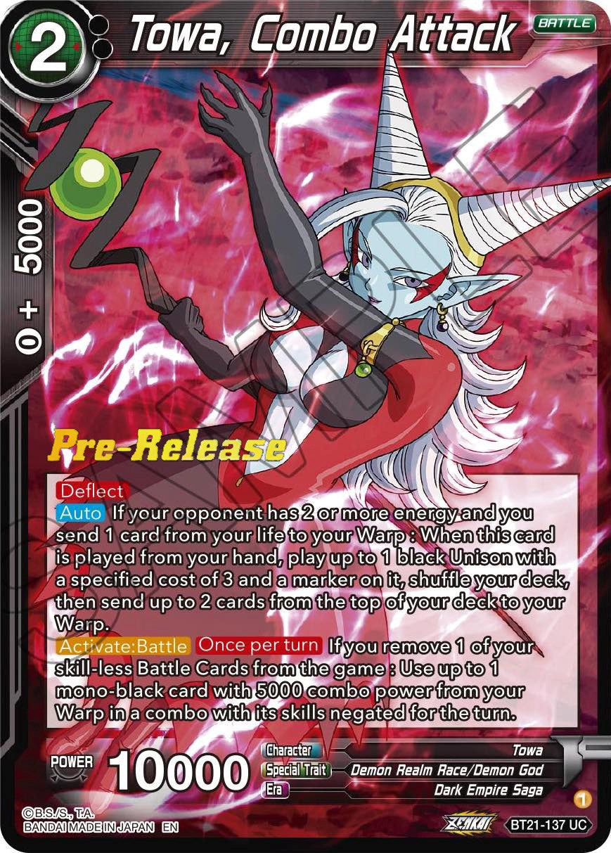 Towa, Combo Attack (BT21-137) [Wild Resurgence Pre-Release Cards] | Good Games Adelaide SA