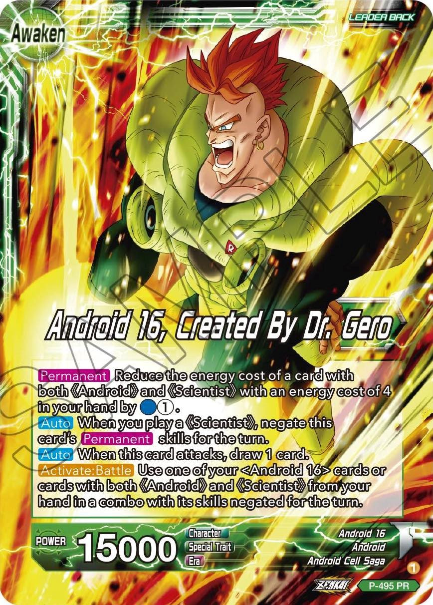Android 16 // Android 16, Created By Dr. Gero (P-495) [Promotion Cards] | Good Games Adelaide SA