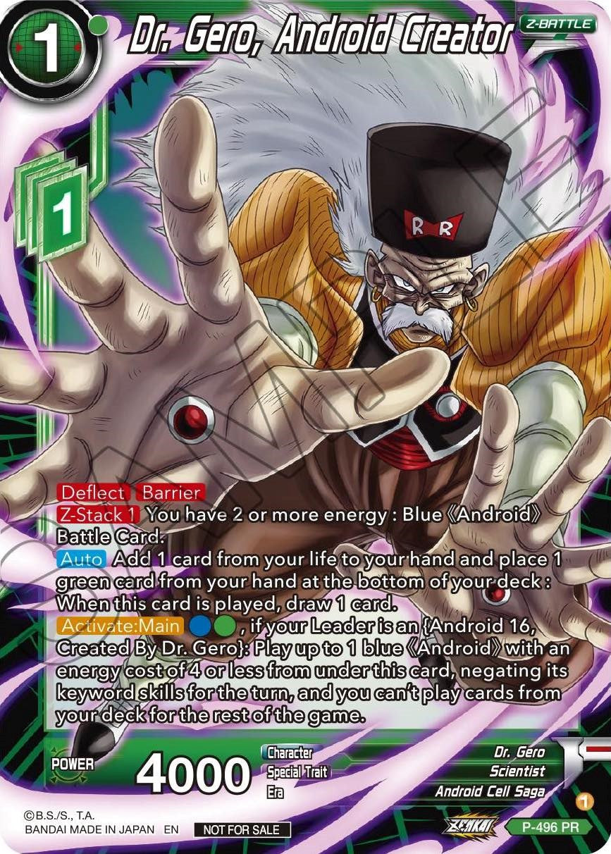 Dr. Gero, Android Creator (P-496) [Promotion Cards] | Good Games Adelaide SA
