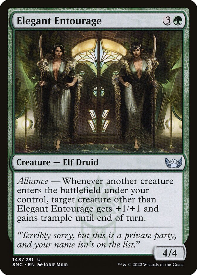 Elegant Entourage 143 (Streets of New Capenna)  - Foil | Good Games Adelaide SA