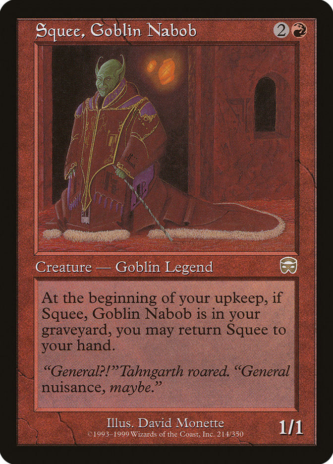 Squee, Goblin Nabob [Mercadian Masques] | Good Games Adelaide SA