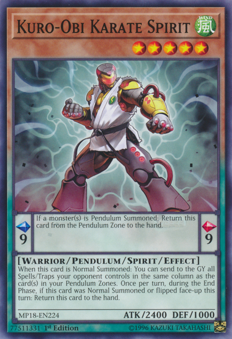 Kuro-Obi Karate Spirit [MP18-EN224] Common | Good Games Adelaide SA